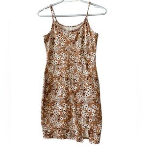 Floral Tan Dress